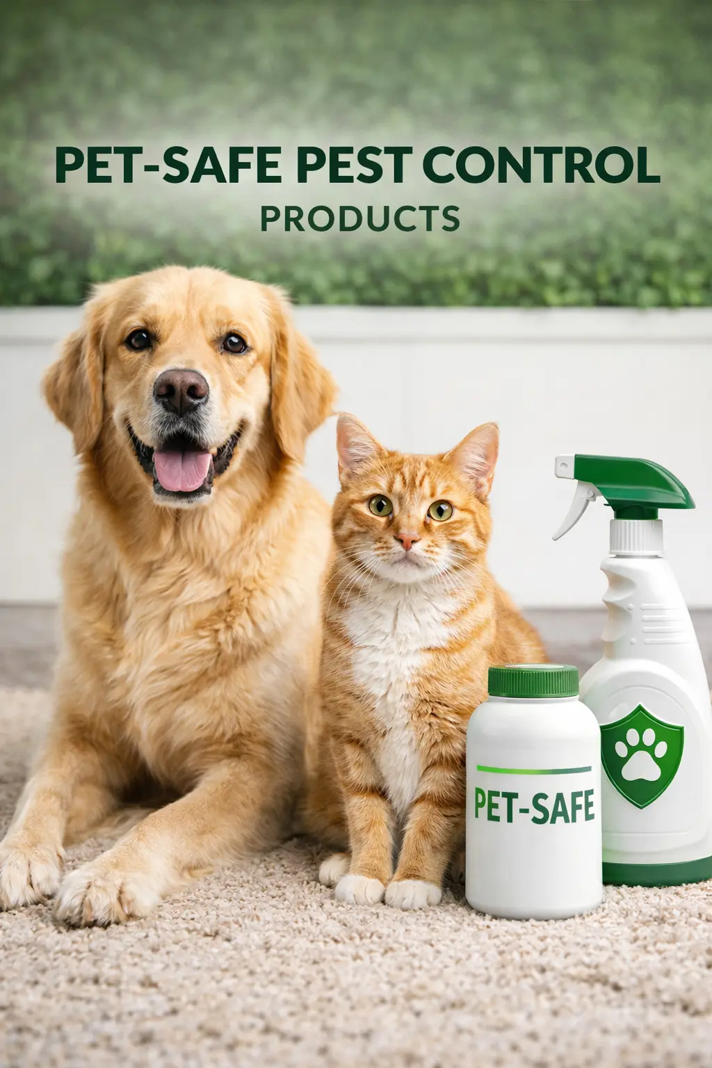 Pet-safe pest control products used by Wernex technicians